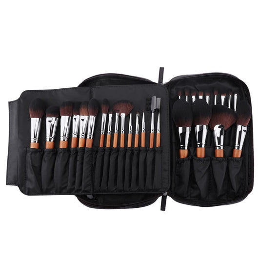 PTEXTU 28Pcs Makeup Brushes Set Pro Powder Blusher Foundation Eye Shadow Make up Brushes Cosmetics Brush Kit with PU Leather Case