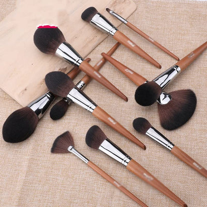 PTEXTU 28Pcs Makeup Brushes Set Pro Powder Blusher Foundation Eye Shadow Make up Brushes Cosmetics Brush Kit with PU Leather Case